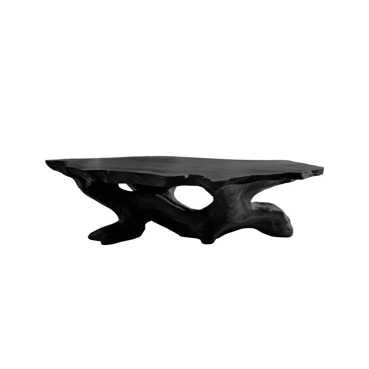 Rootmere Live Edge Solid Wood Coffee Table Black - Timberustic Coffee Table