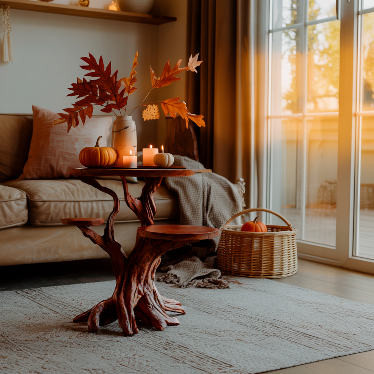 Rootspire Solid Wood Side Table