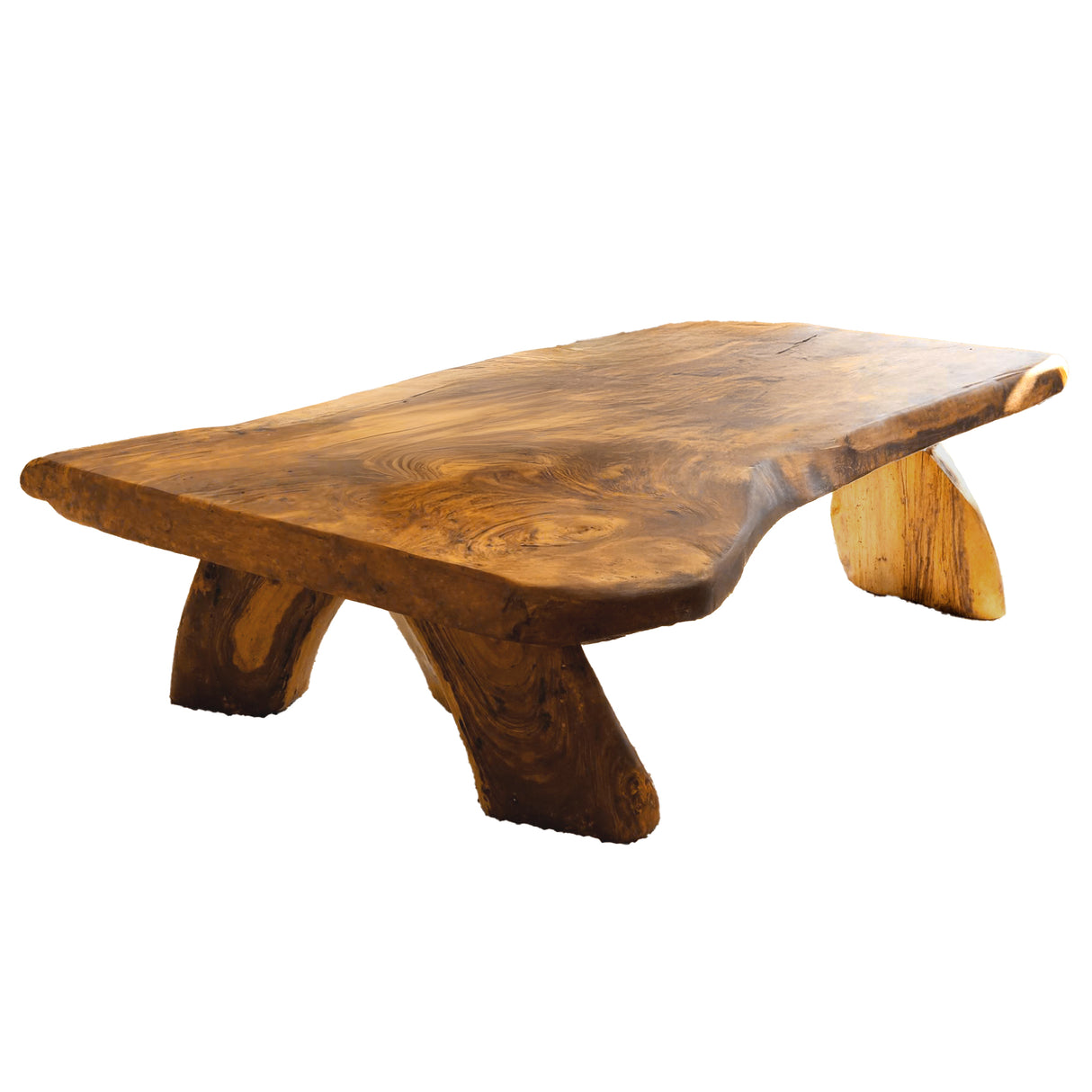 Rustic Live Edge Handcrafted Coffee Table Teak - TimbeRustic Coffee Table