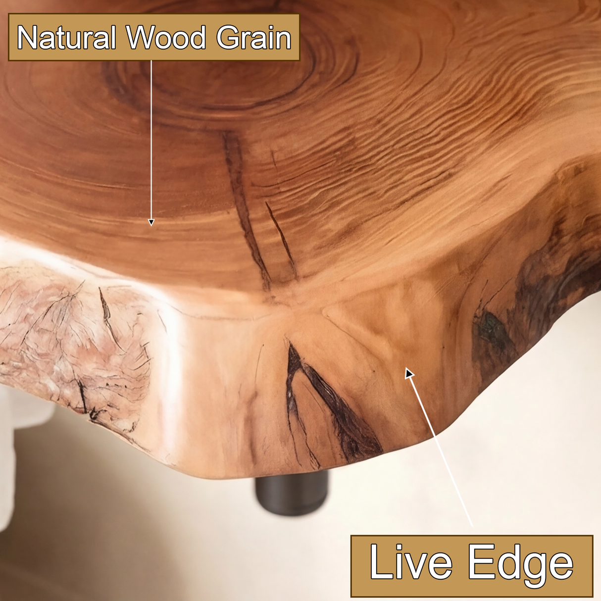 Rustic Live Edge Solid Wood Floating Bathroom Vanity - Timberustic Floating Bathroom Vanity