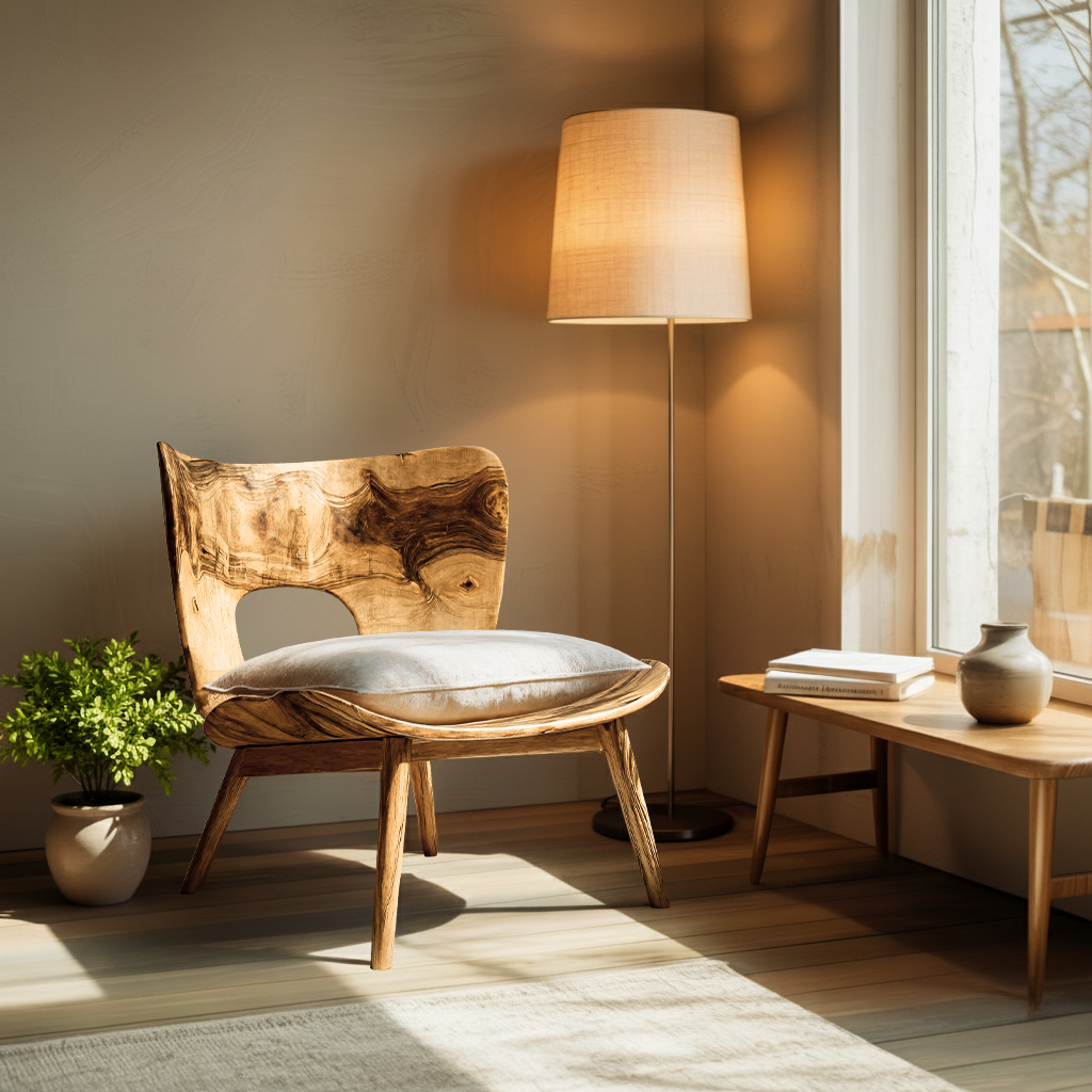 Seren Arc Solid Wood Lounge Chair - Timberustic Lounge Chair