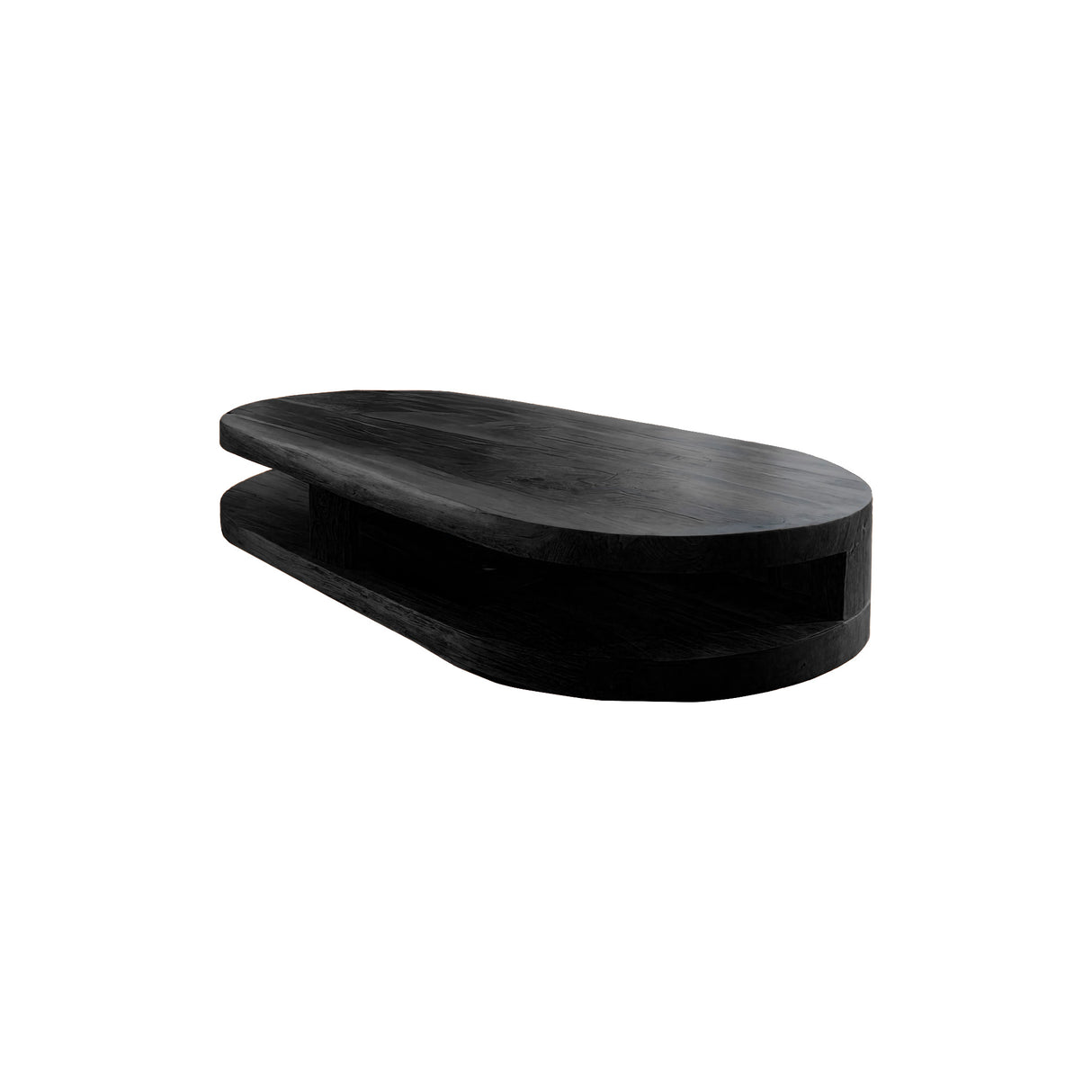 Seren Hollow Solid Wood Coffee Table Black - Timberustic Coffee Table