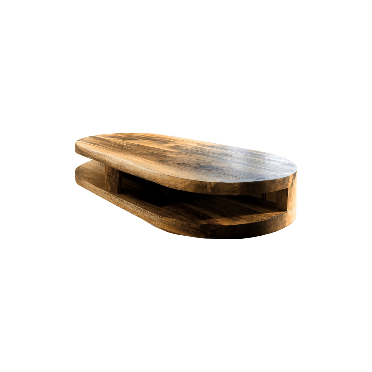 Seren Hollow Solid Wood Coffee Table Natural Oak - Timberustic Coffee Table