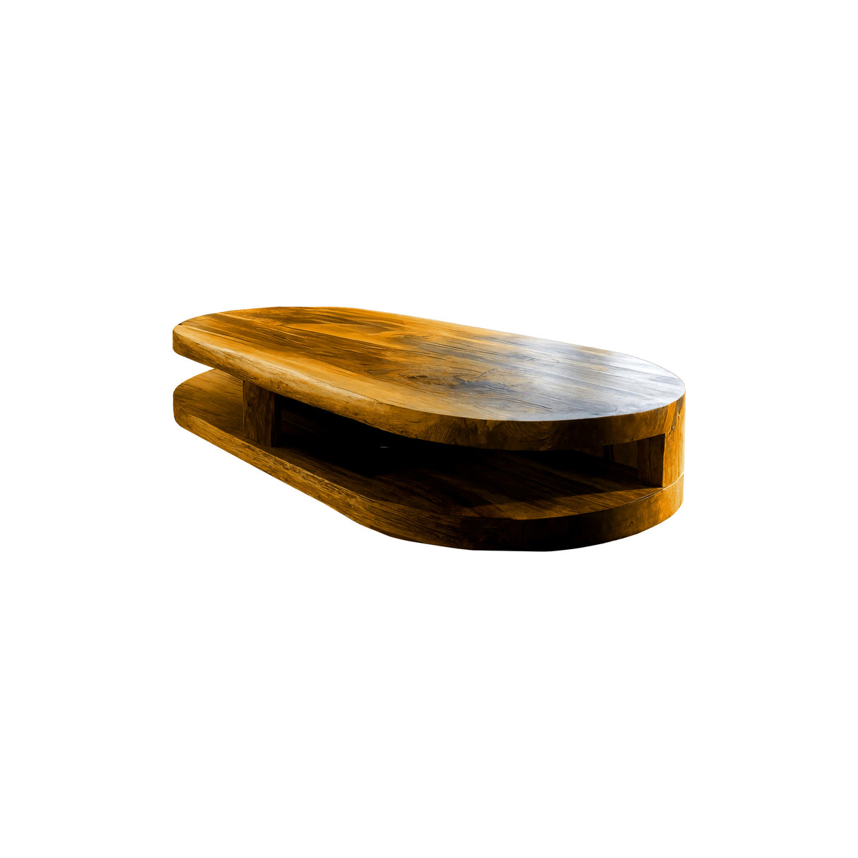 Seren Hollow Solid Wood Coffee Table Teak - Timberustic Coffee Table