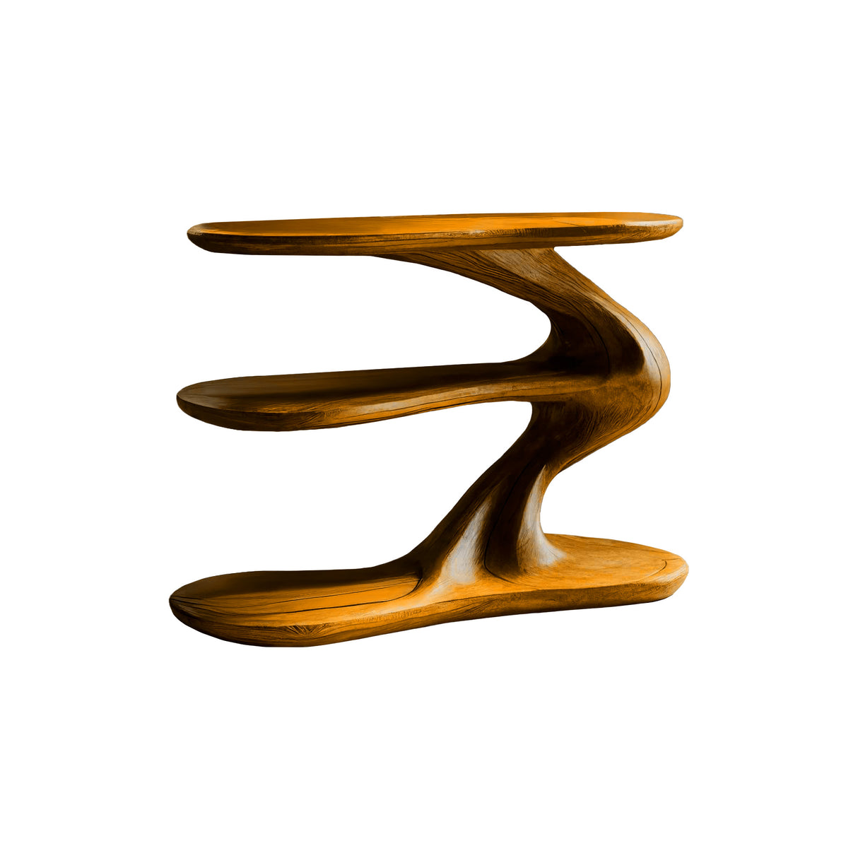 Serenata Sculpted Solid Wood Record Player Stand Teak - Timberustic Record Player Stand With Storage