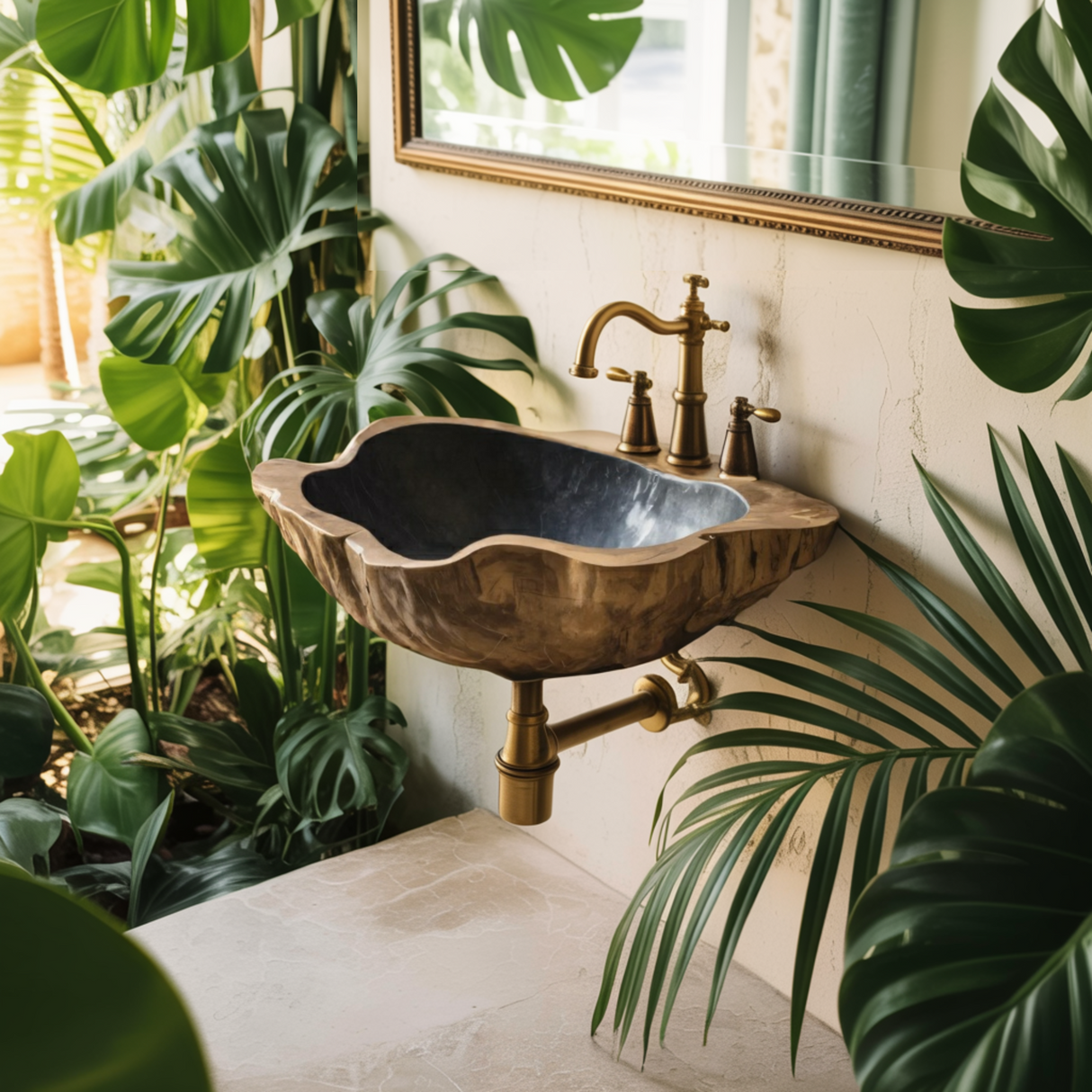 Shellform Organic Wood Vessel Sink - Timberustic Vessel Sinks