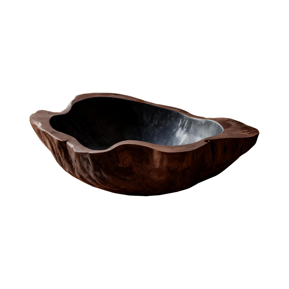 Shellform Organic Wood Vessel Sink Dark Walnut - Timberustic Vessel Sinks