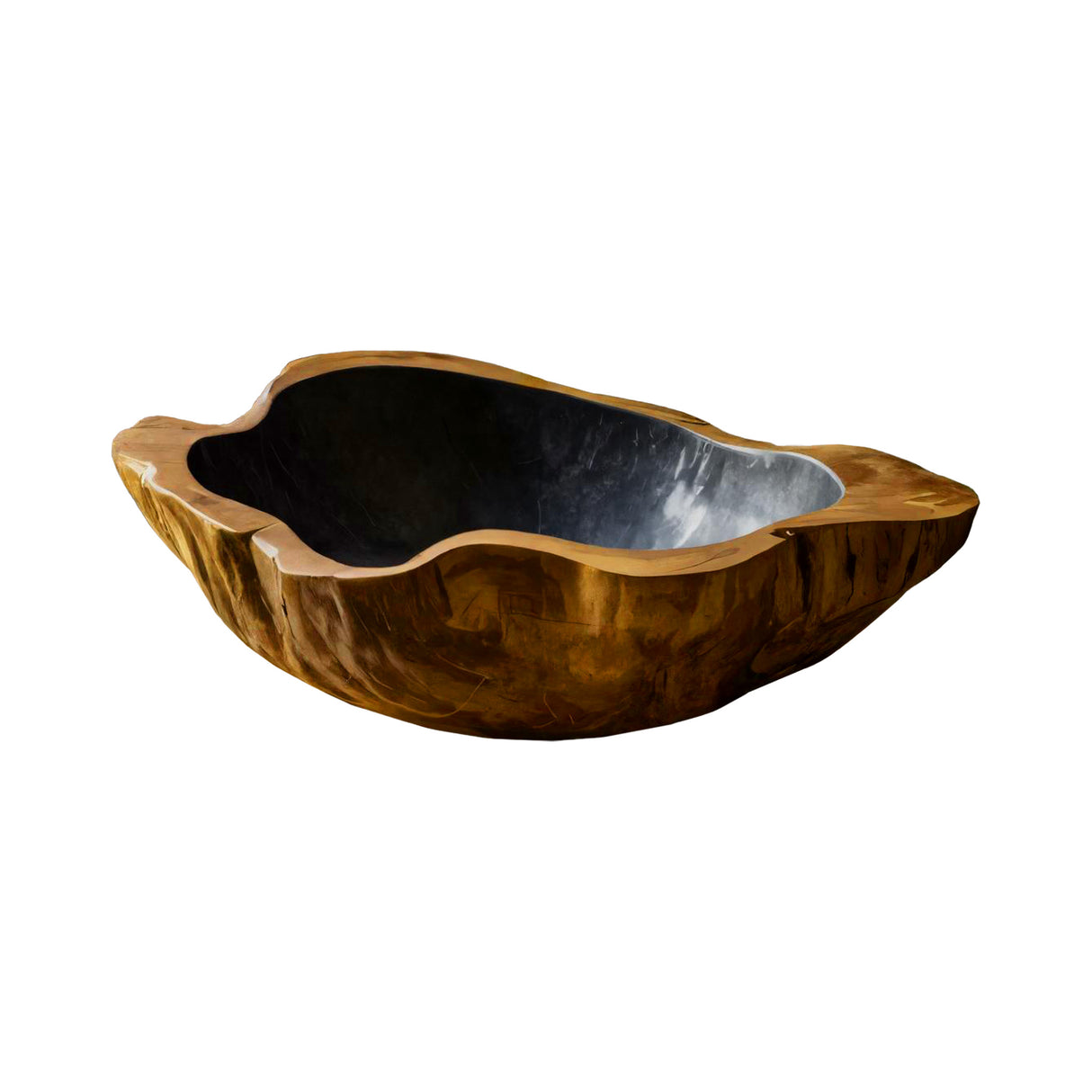 Shellform Organic Wood Vessel Sink Teak - Timberustic Vessel Sinks