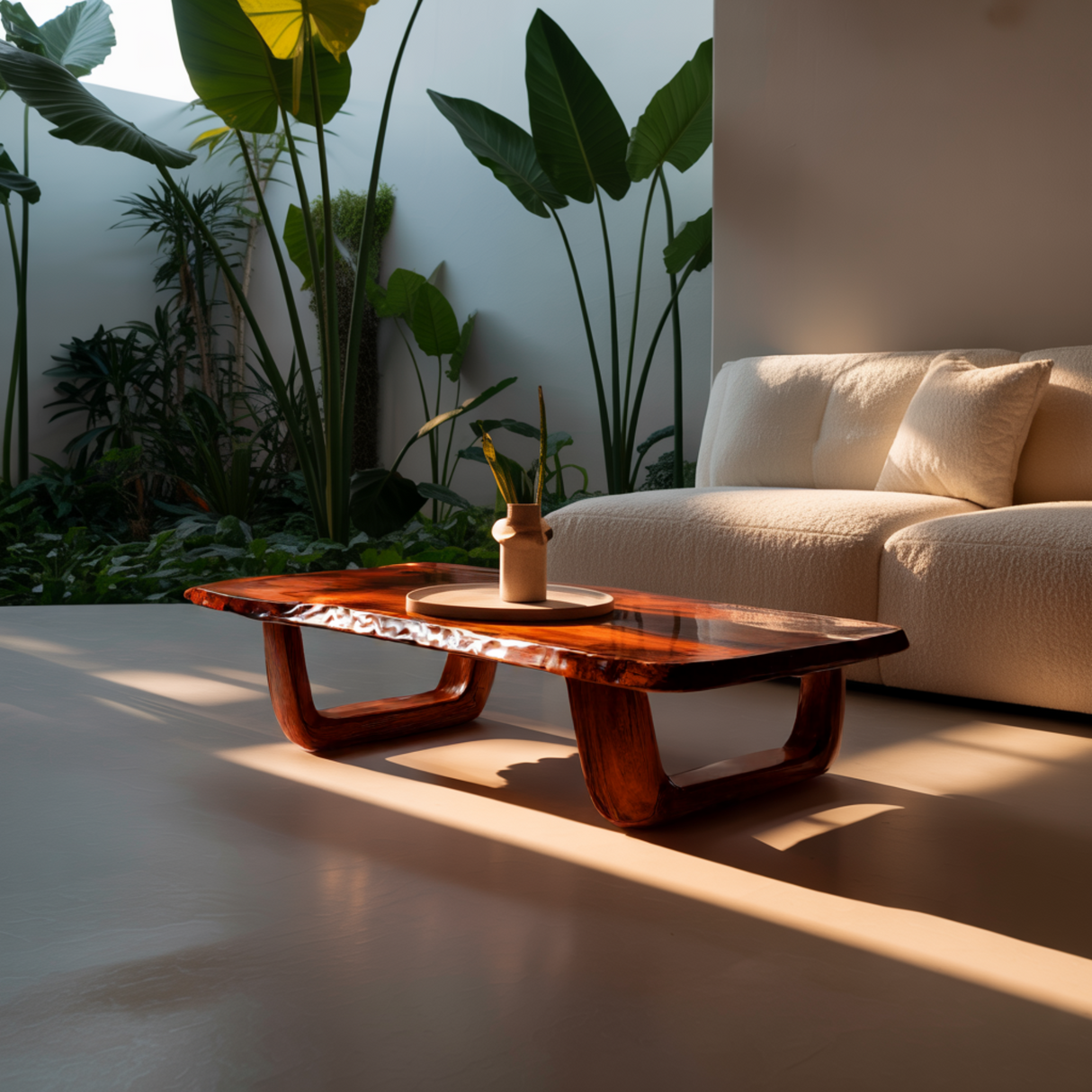 Solace Drift Live Edge Solid Wood Coffee Table - Timberustic Coffee Table