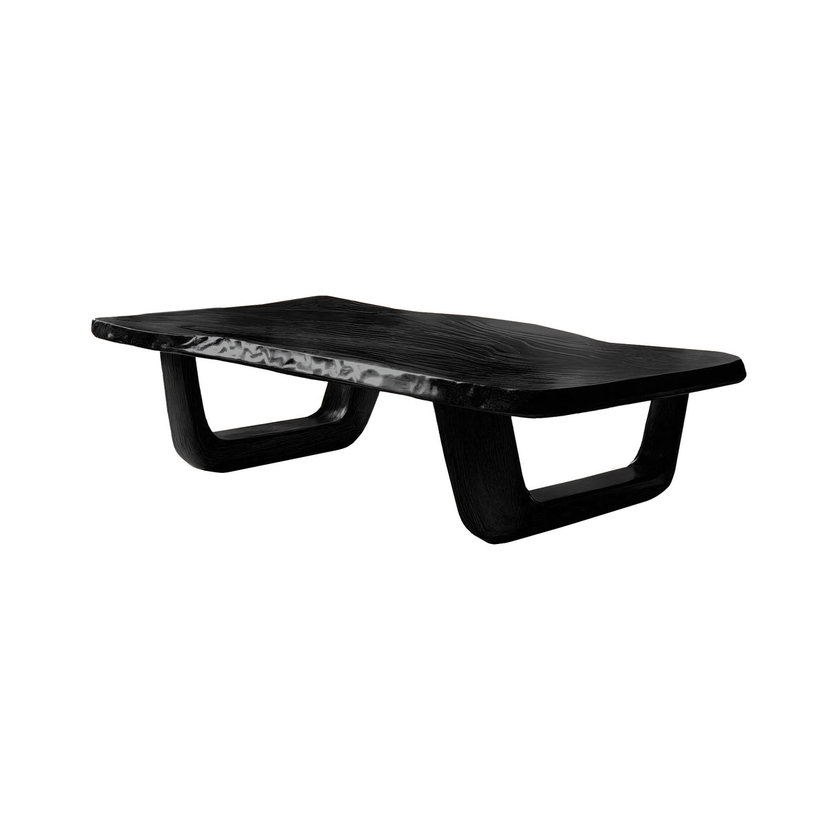 Solace Drift Live Edge Solid Wood Coffee Table Black - Timberustic Coffee Table