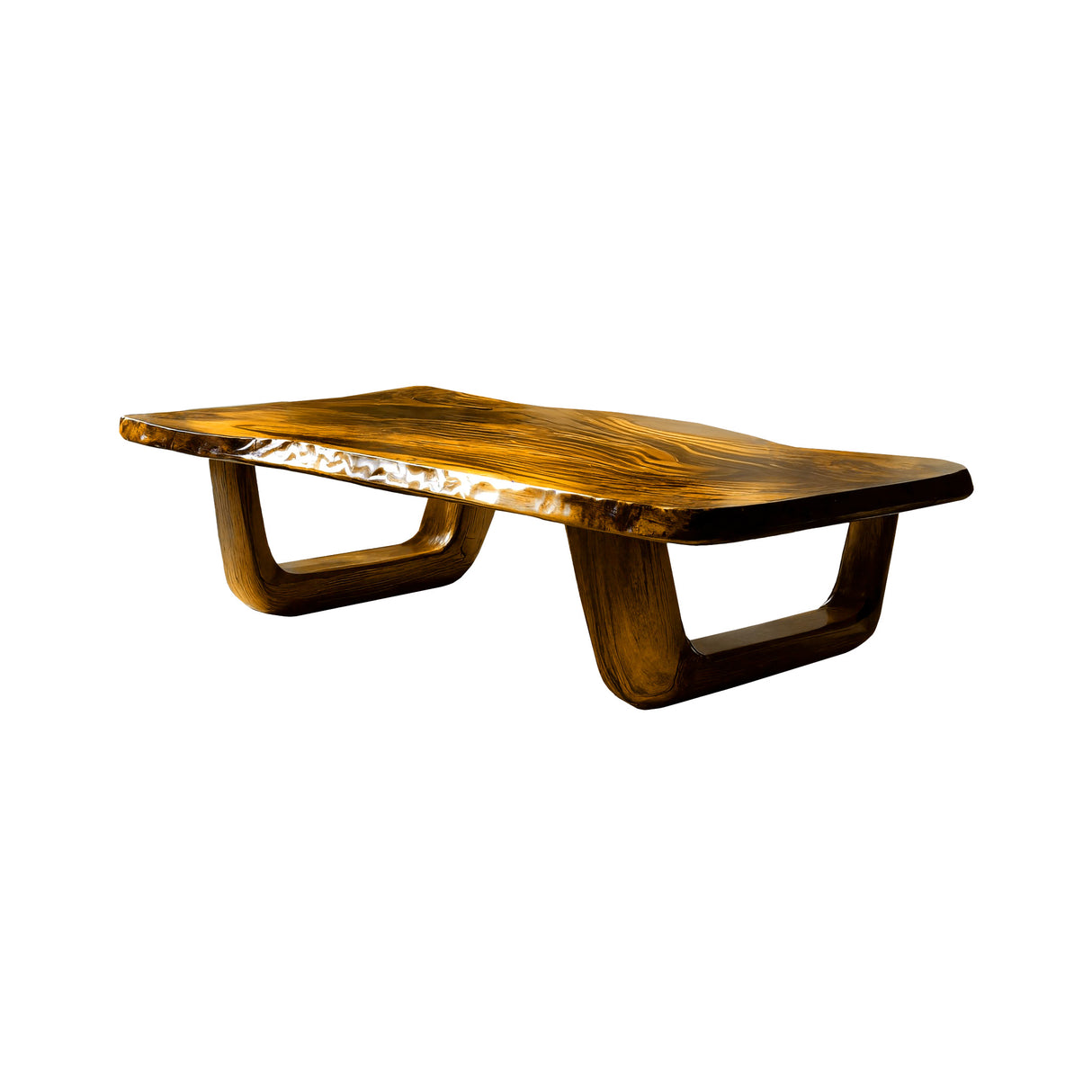 Solace Drift Live Edge Solid Wood Coffee Table Teak - Timberustic Coffee Table