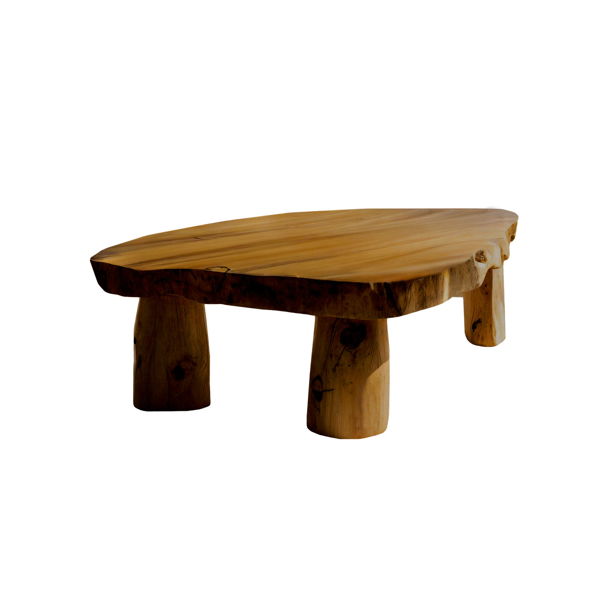 Solace Live Edge Solid Wood Coffee Table Teak - Timberustic Coffee Table