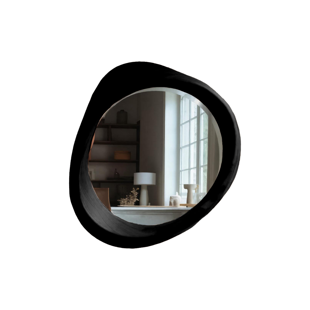 Solaceform Artisan-Crafted Solid Wood Mirror