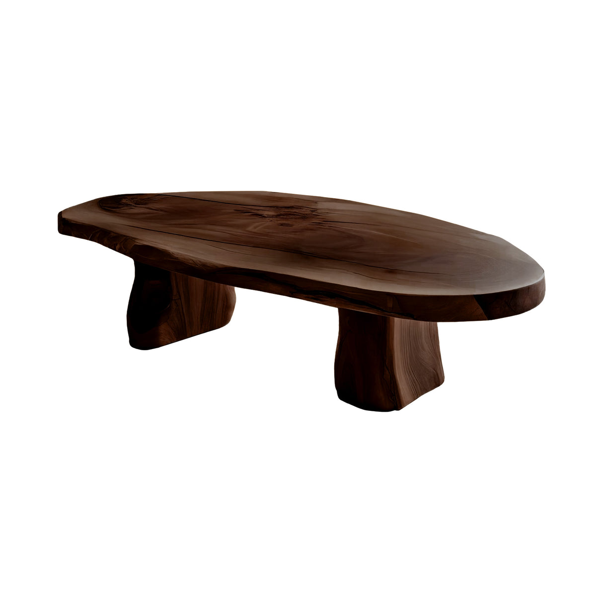 Solara Live Edge Coffee Table Dark Walnut - Timberustic Coffee Table