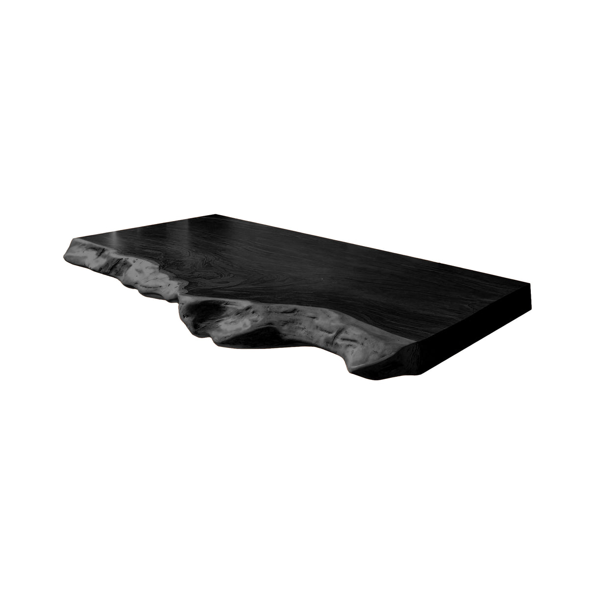 Solara Live Edge Solid Wood Floating Bathroom Vanity Black - Timberustic Floating Bathroom Vanity