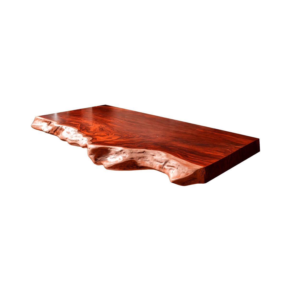 Solara Live Edge Solid Wood Floating Bathroom Vanity Mahogany - Timberustic Floating Bathroom Vanity