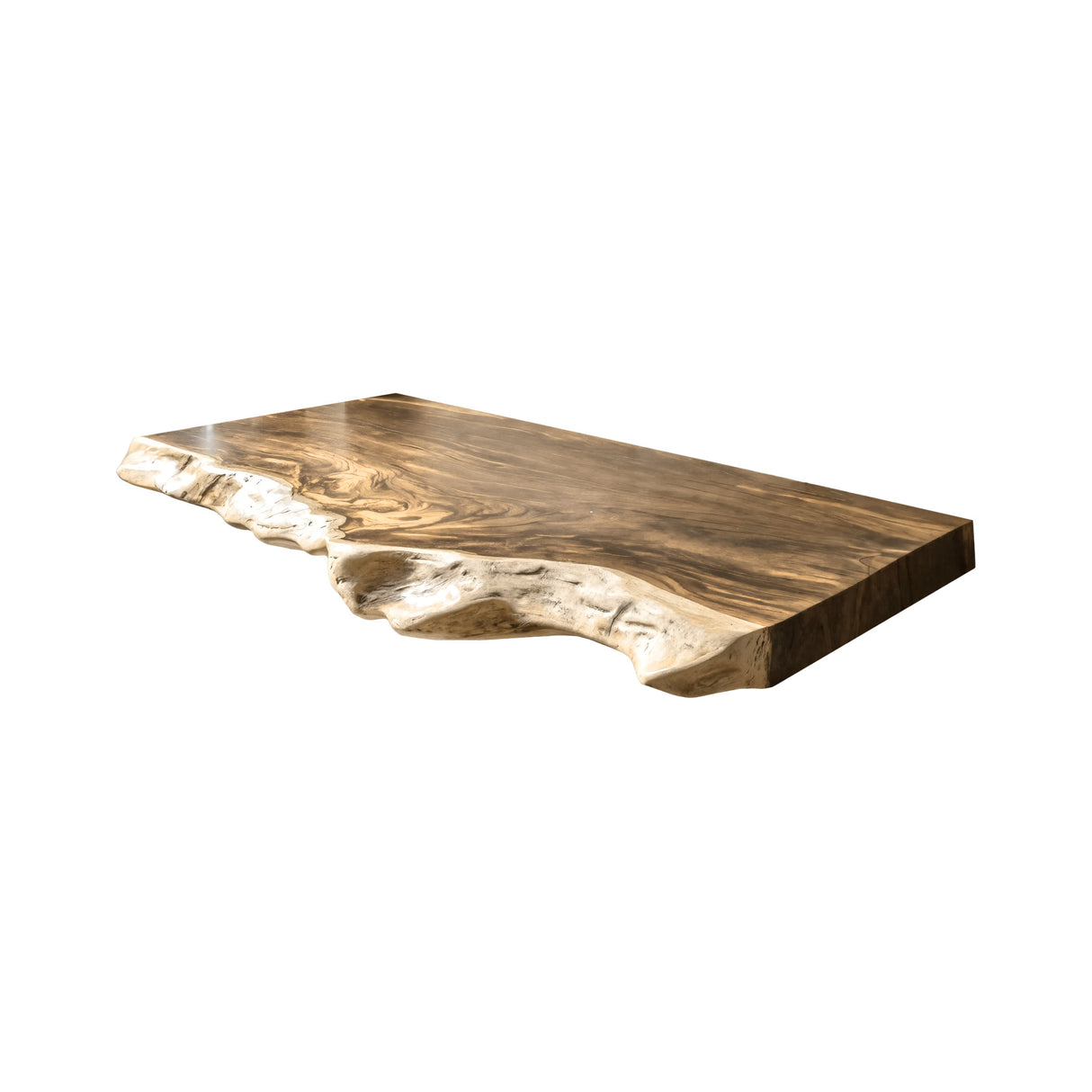 Solara Live Edge Solid Wood Floating Bathroom Vanity Natural Oak - Timberustic Floating Bathroom Vanity