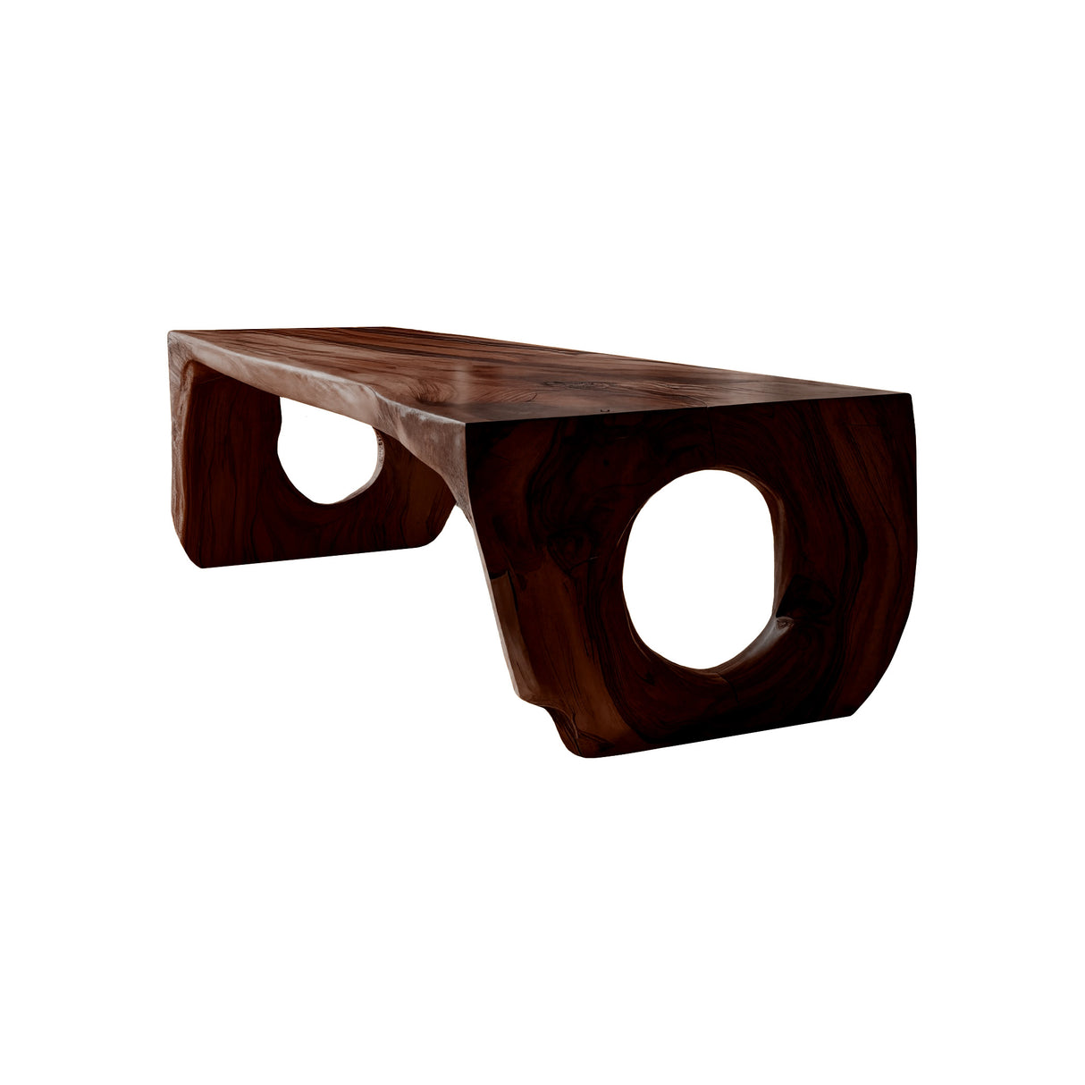 Solarch Hollow-Base Solid Wood Dining Table Dark Walnut - Timberustic Dining Table