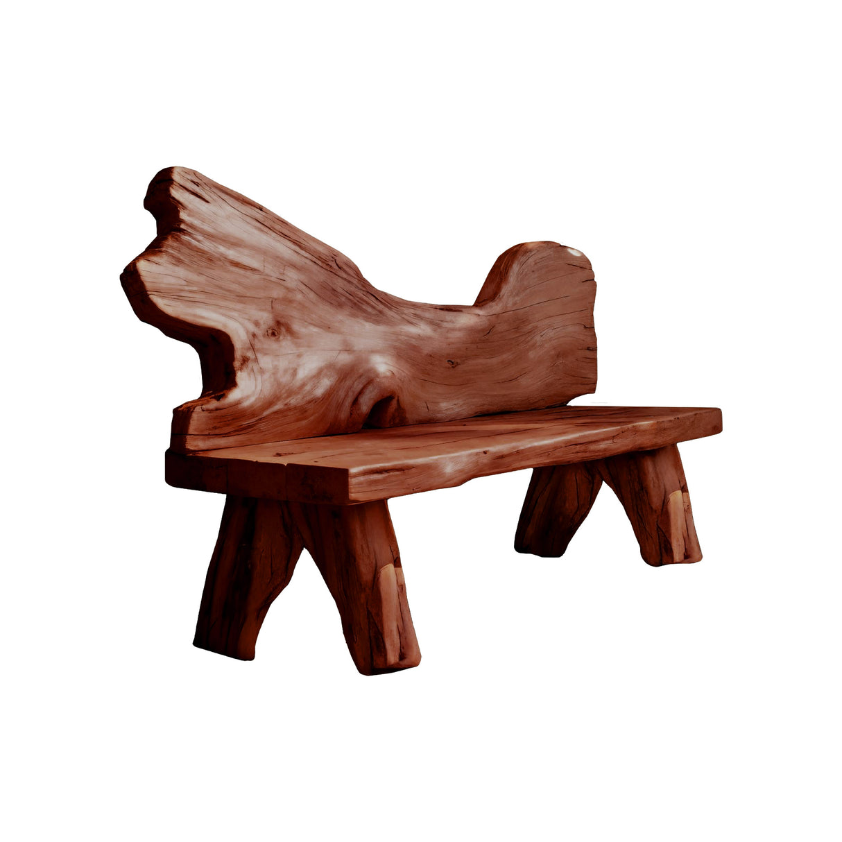 Solora Organic Modern Solid Wood Outdoor Bench