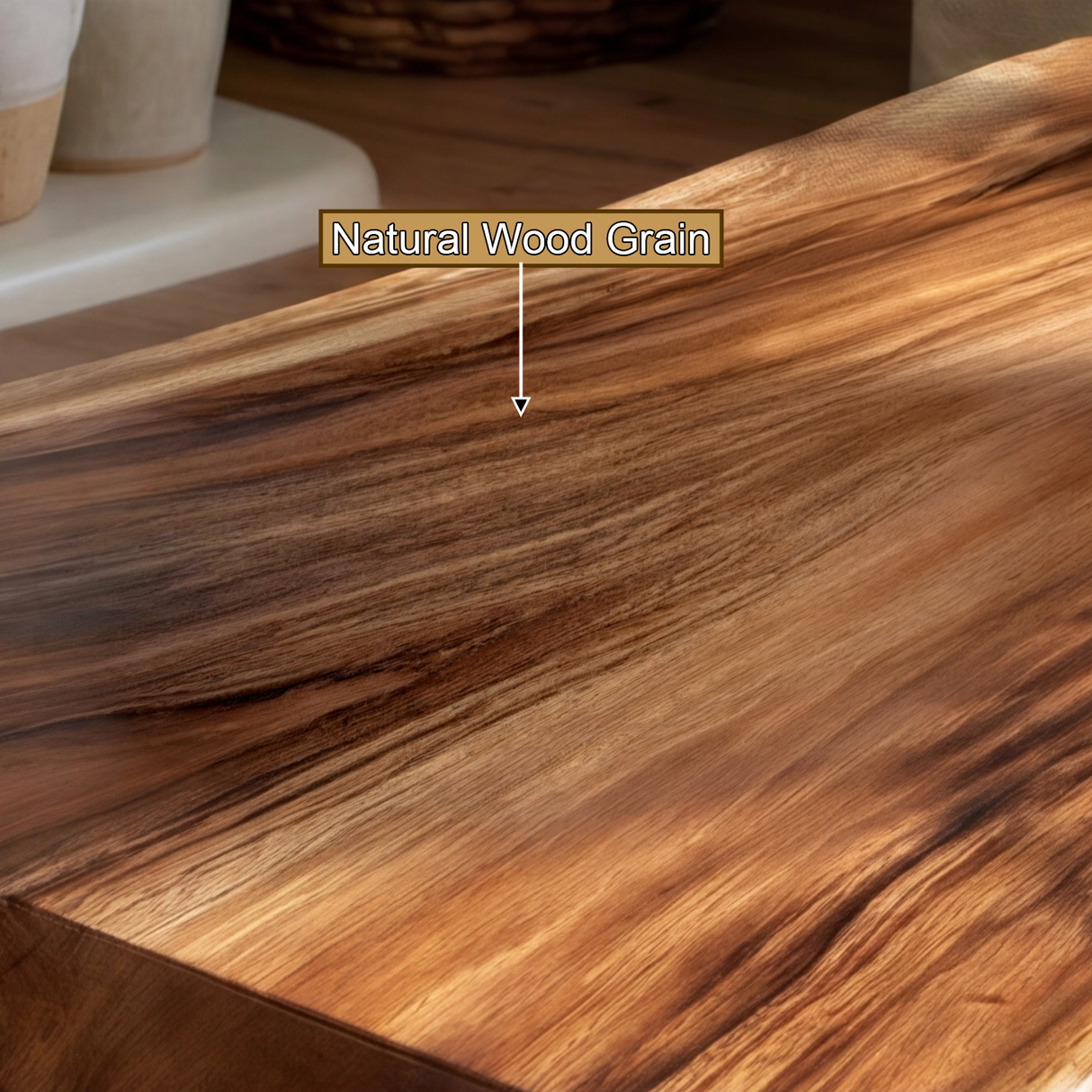 Solvaryn Live Edge Solid Wood Coffee Table - Timberustic Coffee Table