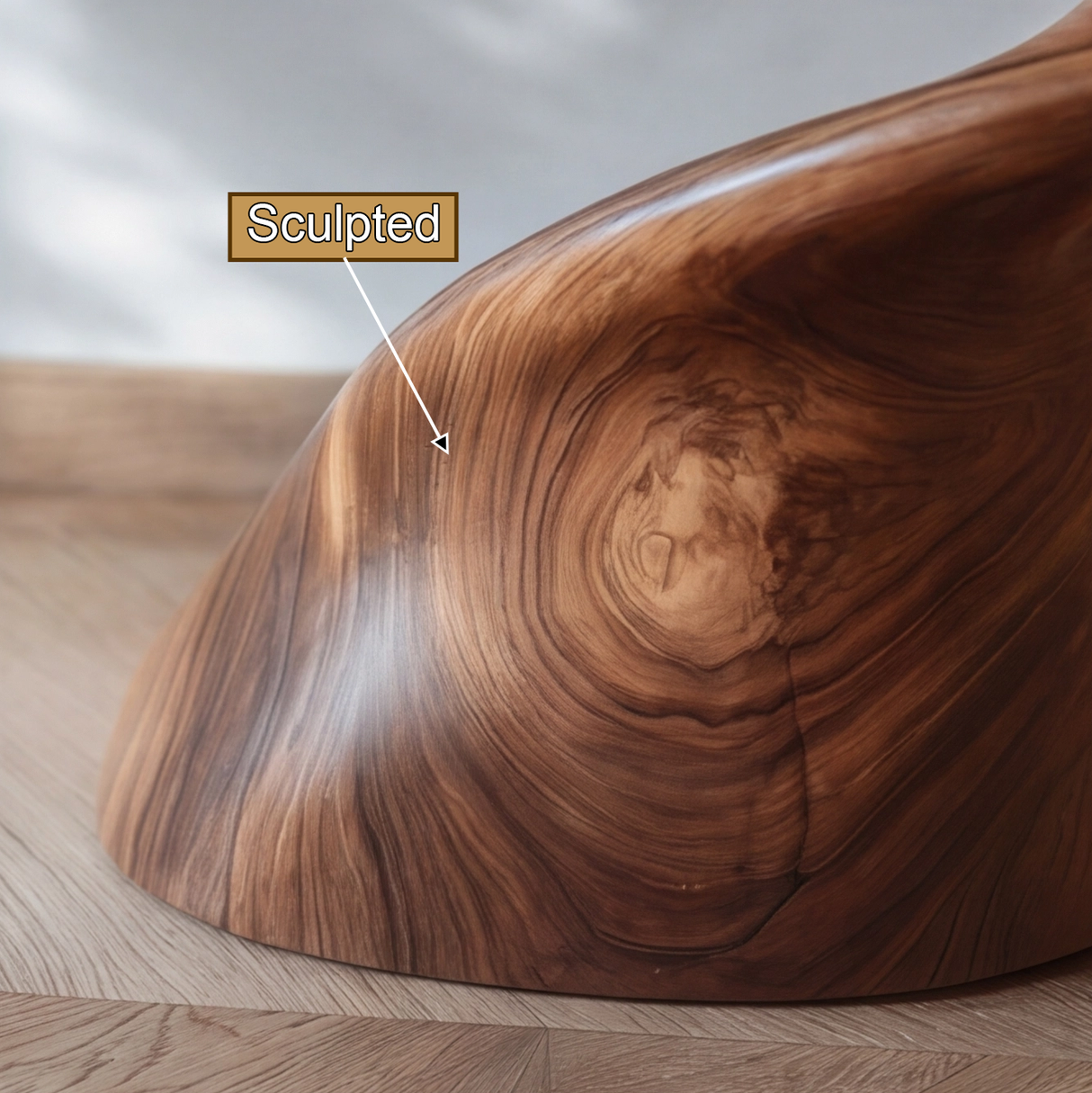 Solvaryn Sculpted Solid Wood Console Table - Timberustic Console Table