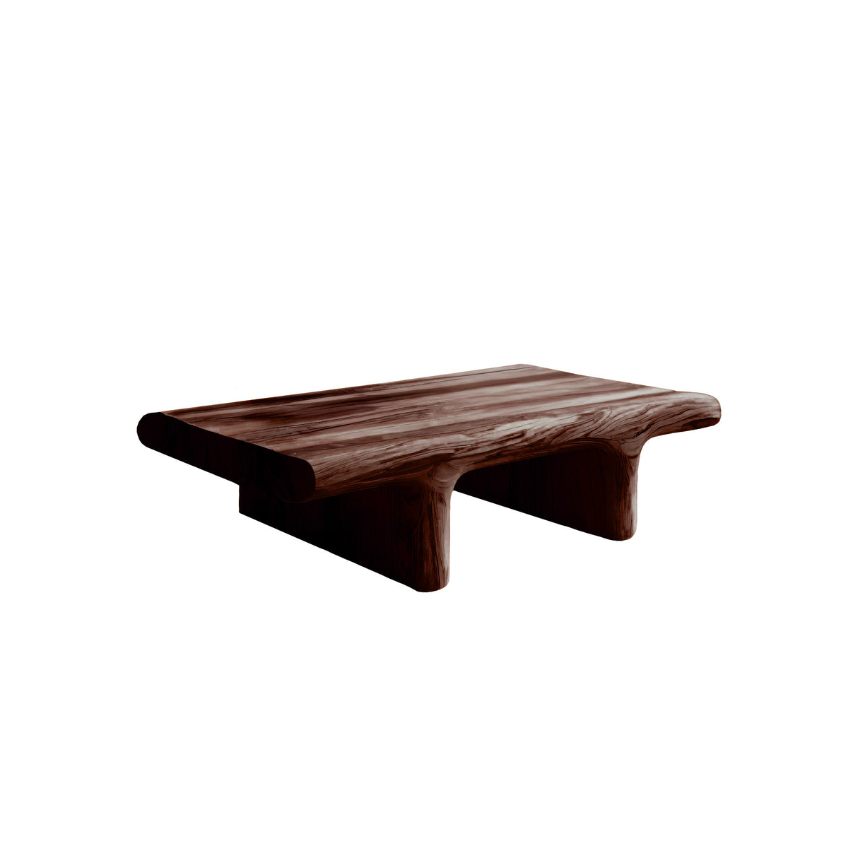 Solven Root Solid Wood Coffee Table Dark Walnut - Timberustic Coffee Table