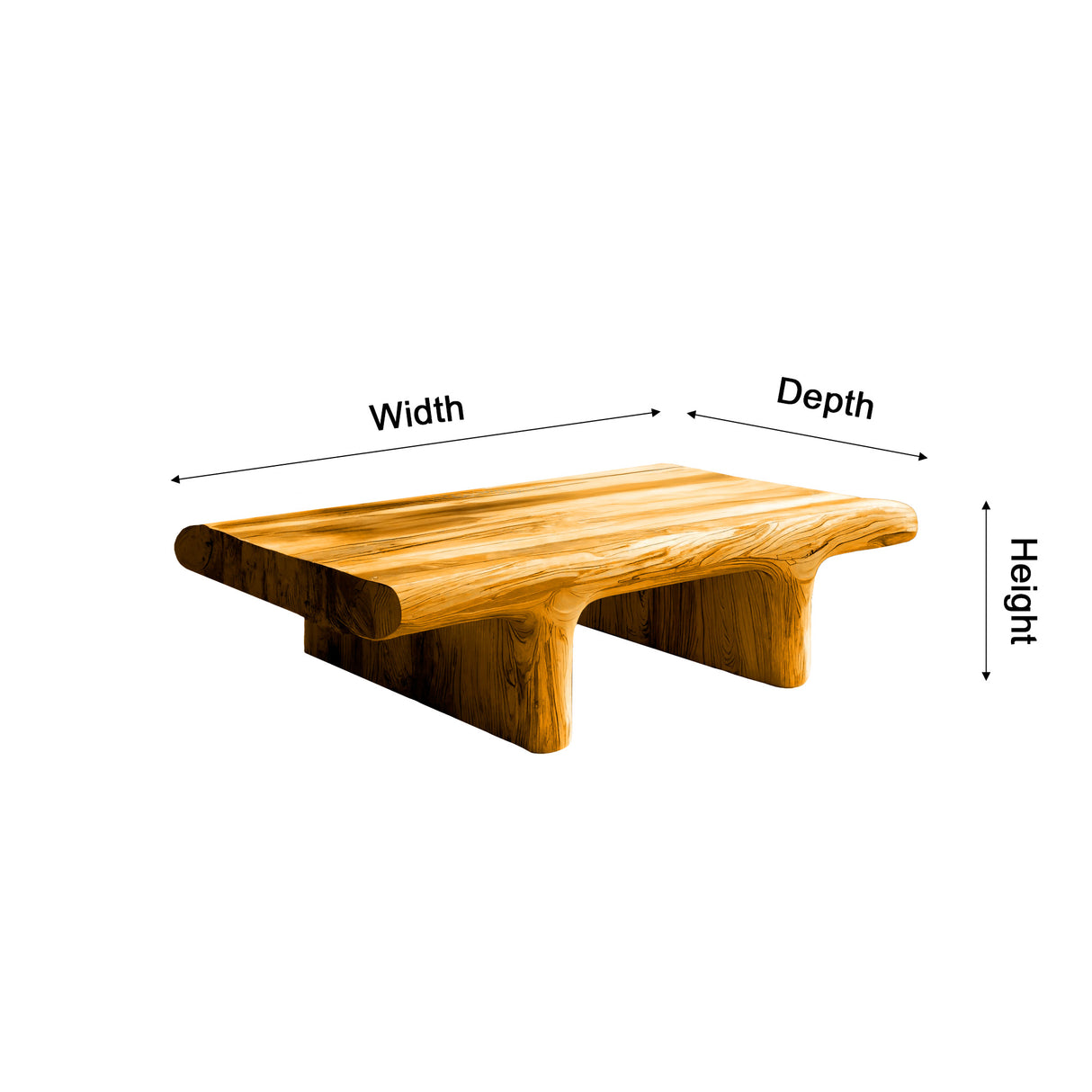 Solven Root Solid Wood Coffee Table