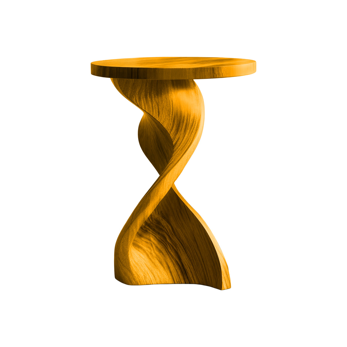 Solvyn Sculpted Solid Wood Pedestal Stand Teak - Timberustic Pedestal Stand