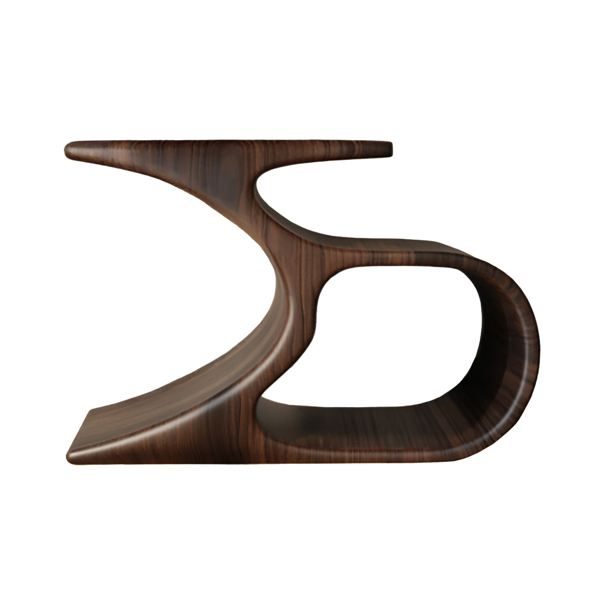Sonatone Sculpted Solid Wood Record Player Stand With Storage Dark Walnut - Timberustic Record Player Stand With Storage