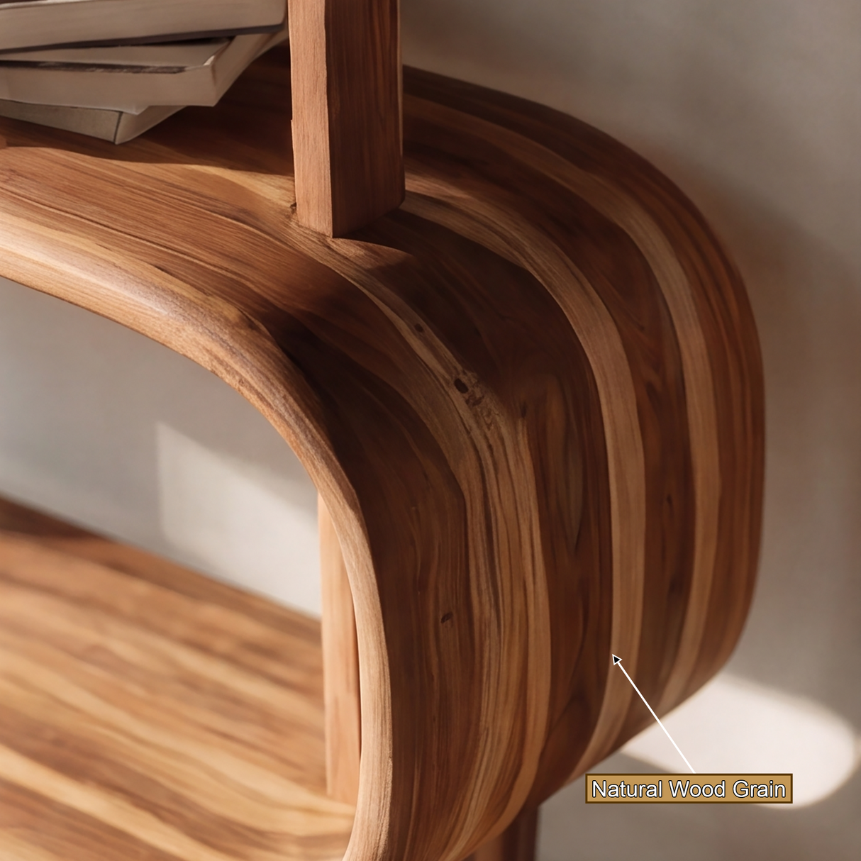Soravian Handcrafted Solid Wood Bookshelf