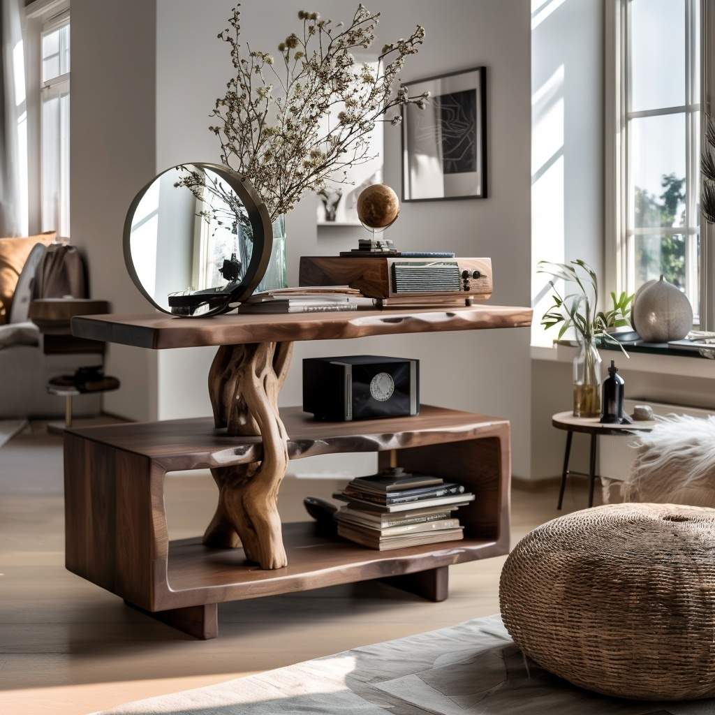 Soren Root-Form Handcrafted Record Player Stand