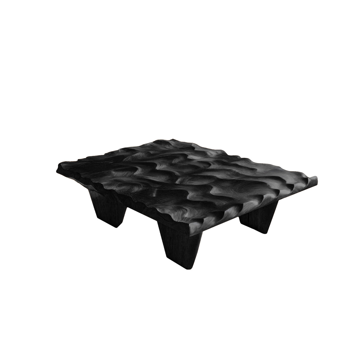 Soren Tide Solid Wood Coffee Table Black - Timberustic Coffee Table
