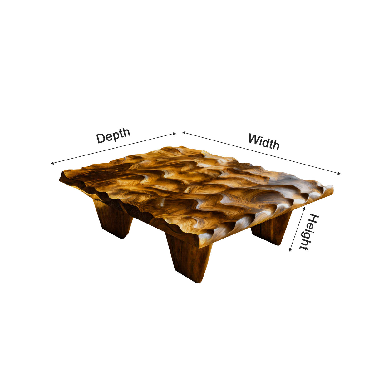 Soren Tide Solid Wood Coffee Table - Timberustic Coffee Table