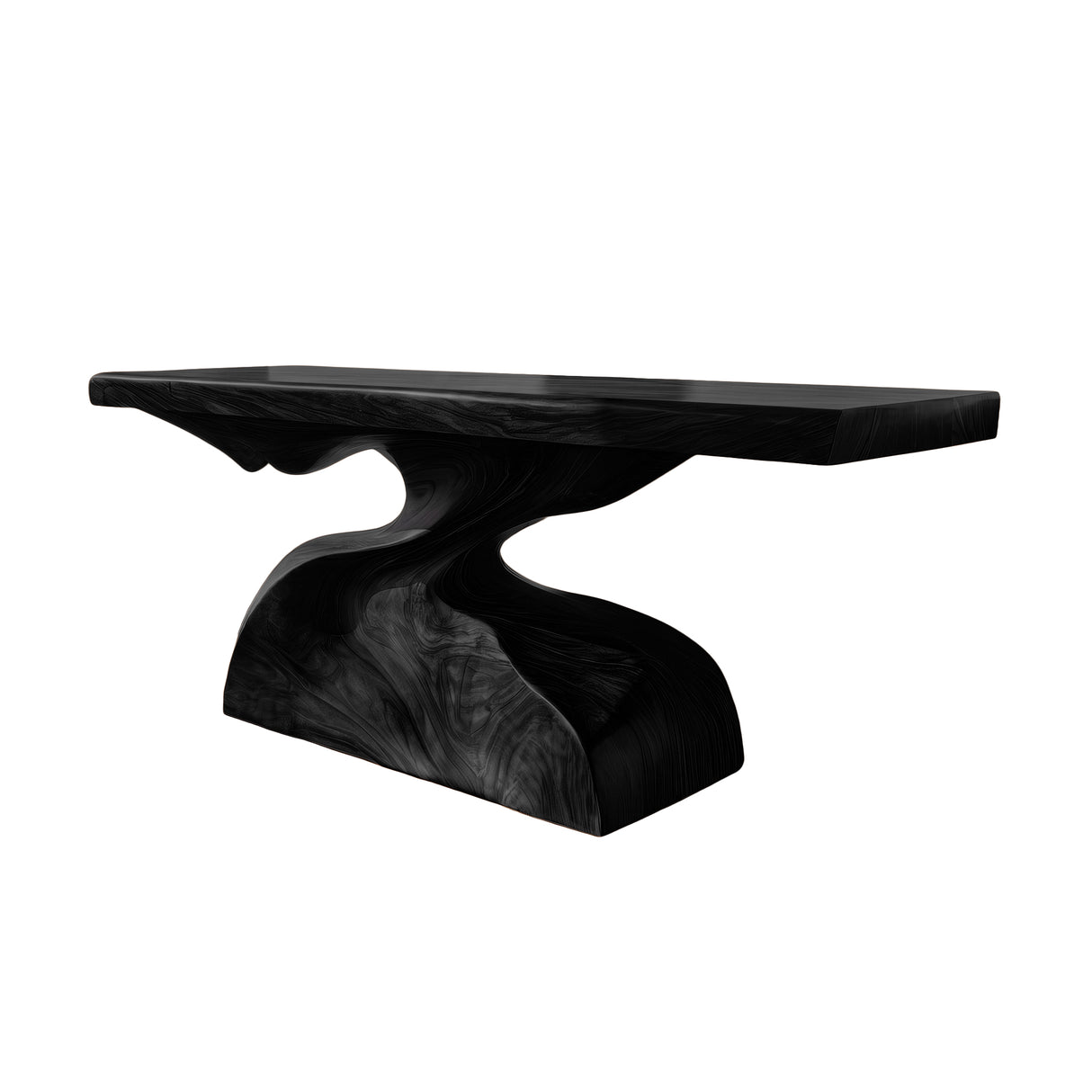 Stonecurrent Handcrafted Solid Wood Console Table Black - Timberustic Console Table