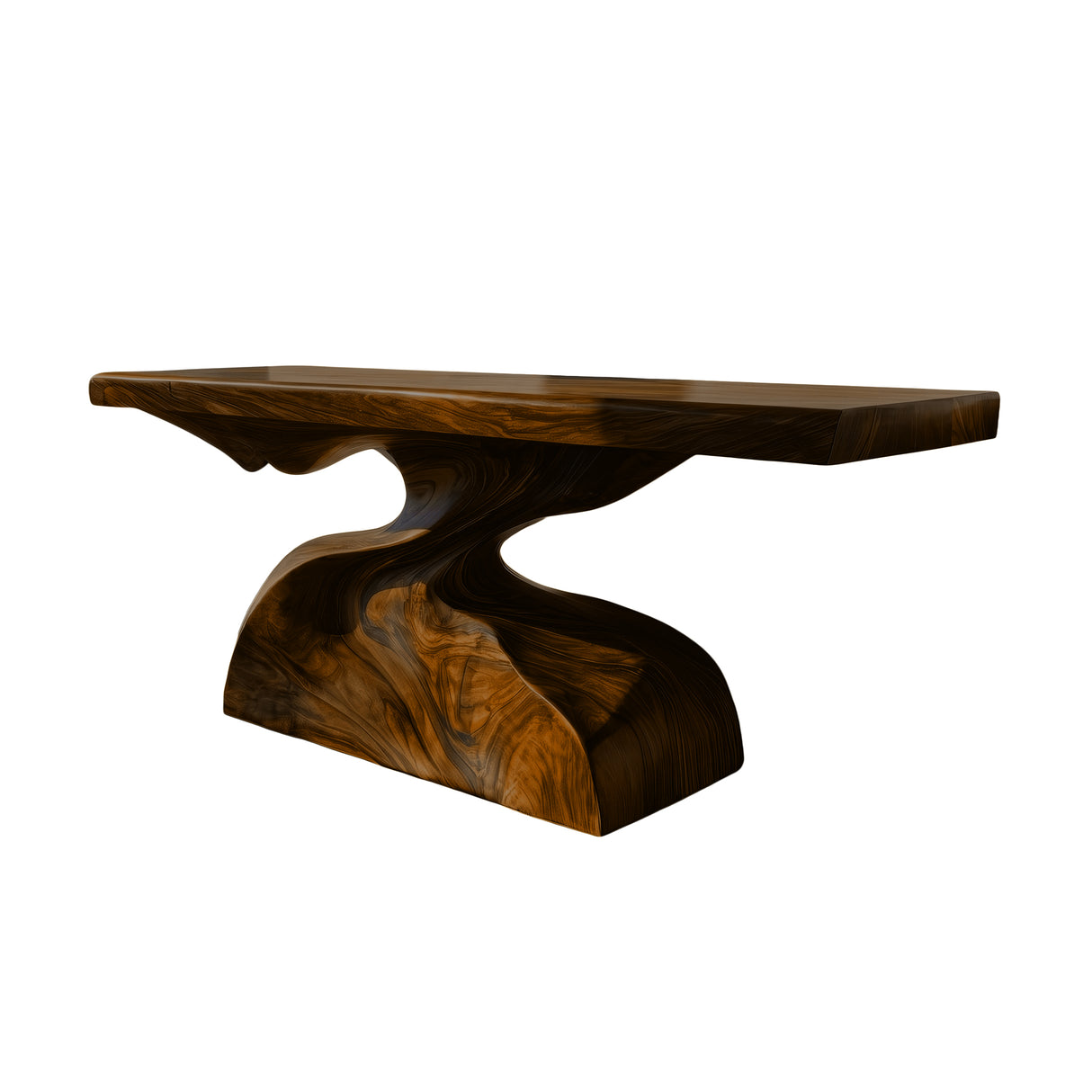 Stonecurrent Handcrafted Solid Wood Console Table Brown - Timberustic Console Table