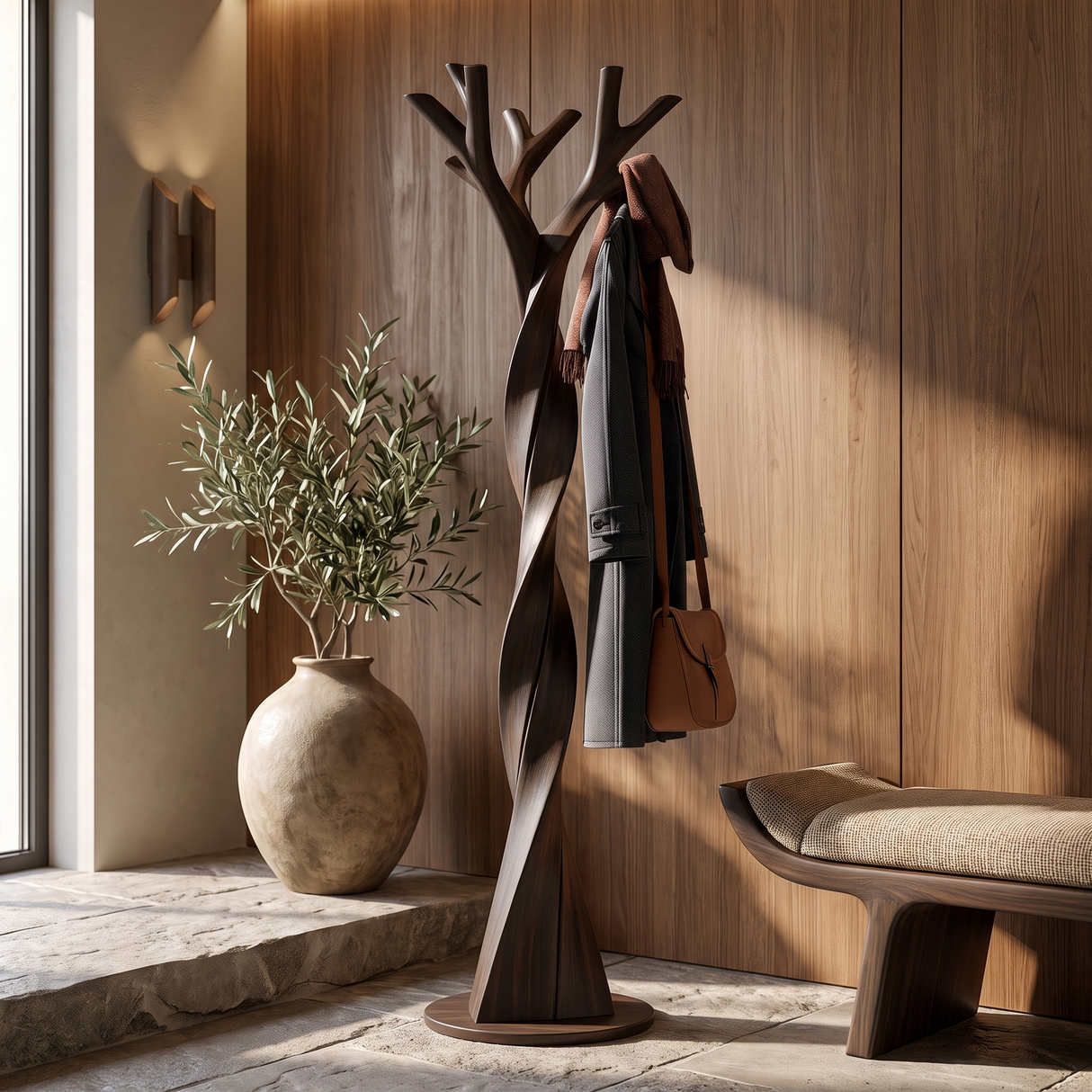 Stormbranch Handcrafted Sculpted Solid Wood Tree Coat Rack (Copy) - Timberustic Tree Coat Rack