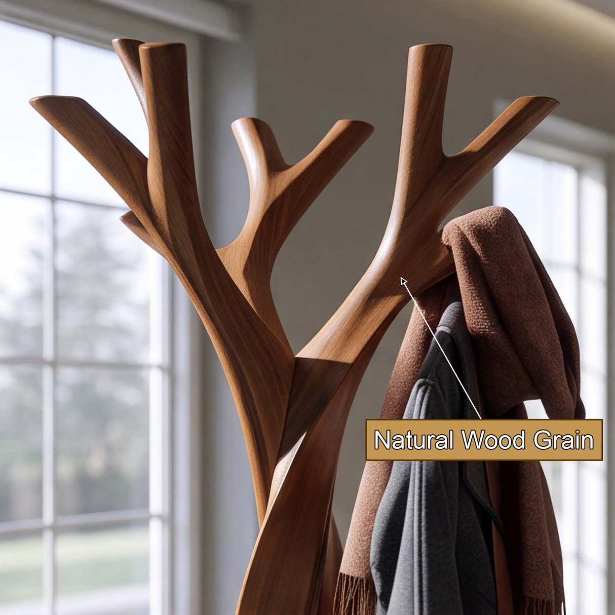Stormbranch Handcrafted Sculpted Solid Wood Tree Coat Rack (Copy) - Timberustic Tree Coat Rack