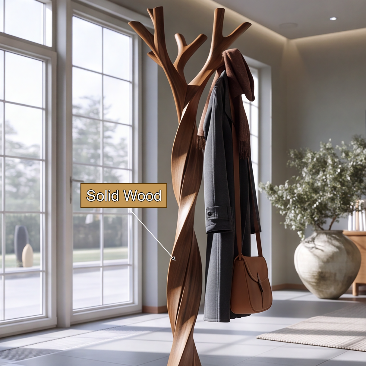 Stormbranch Handcrafted Sculpted Solid Wood Tree Coat Rack (Copy) - Timberustic Tree Coat Rack