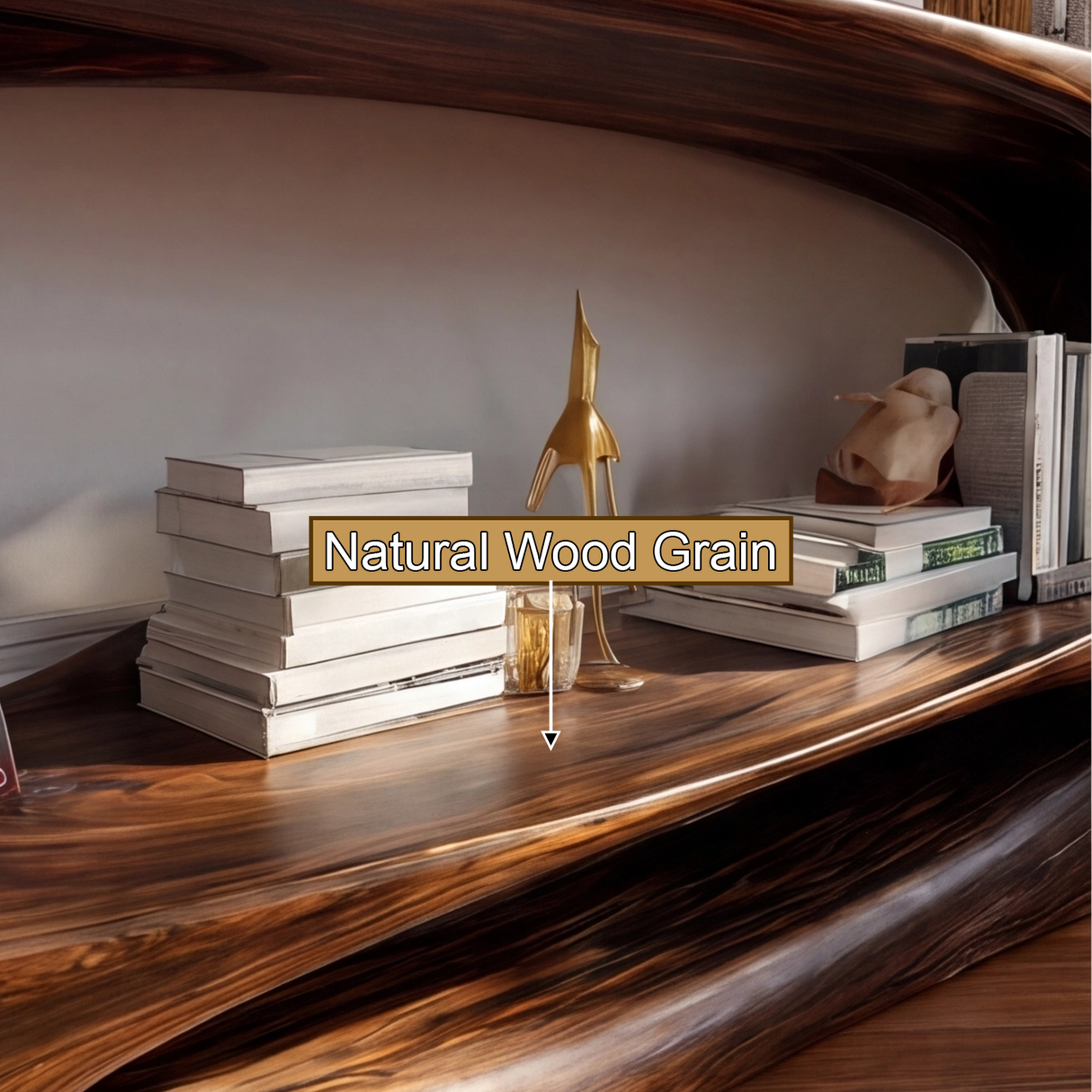 Sylmara Sculpted Solid Wood Console Table - Timberustic Console Table