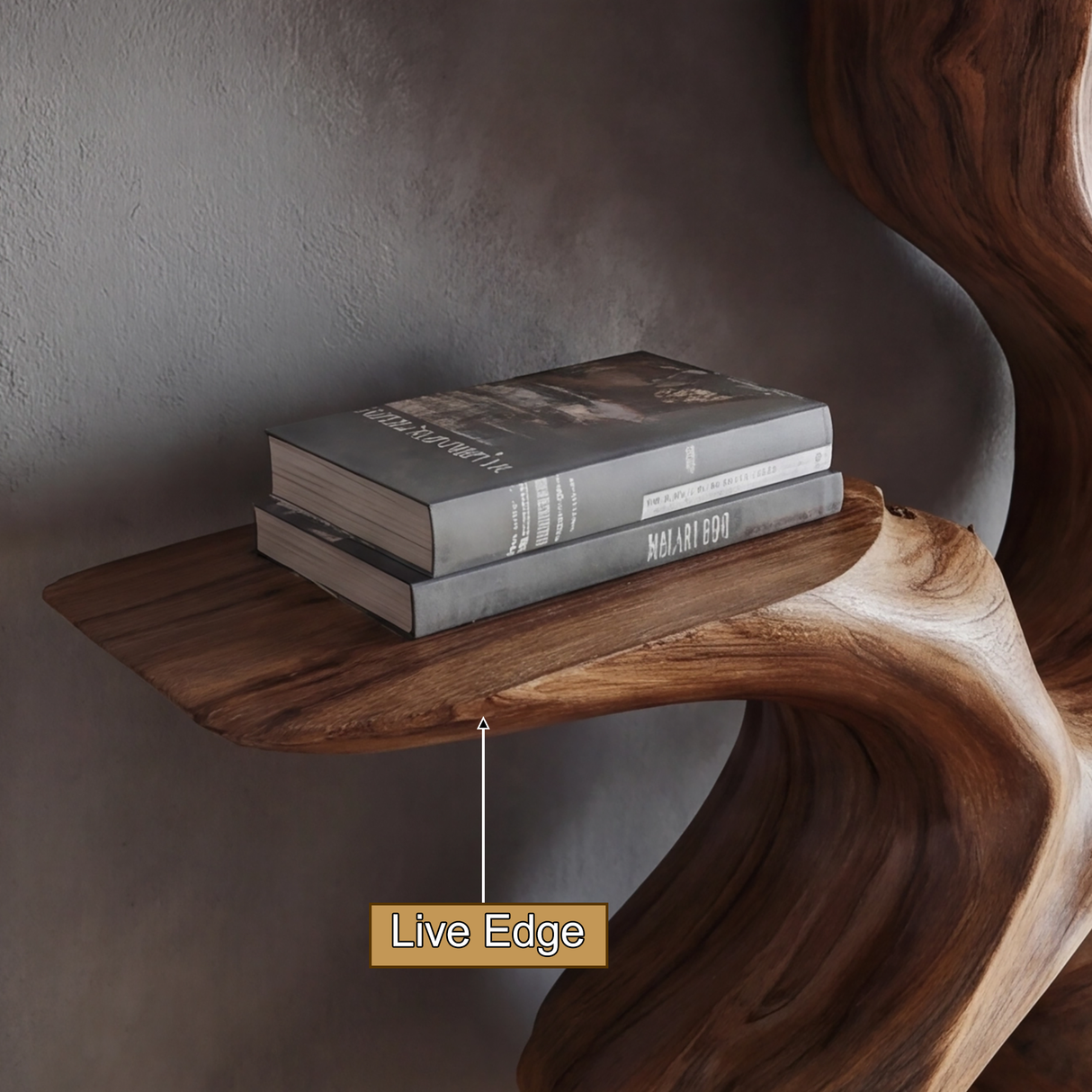 Sylvae Sculpted Solid Wood Tree Bookshelf - Timberustic Tree Bookshelf