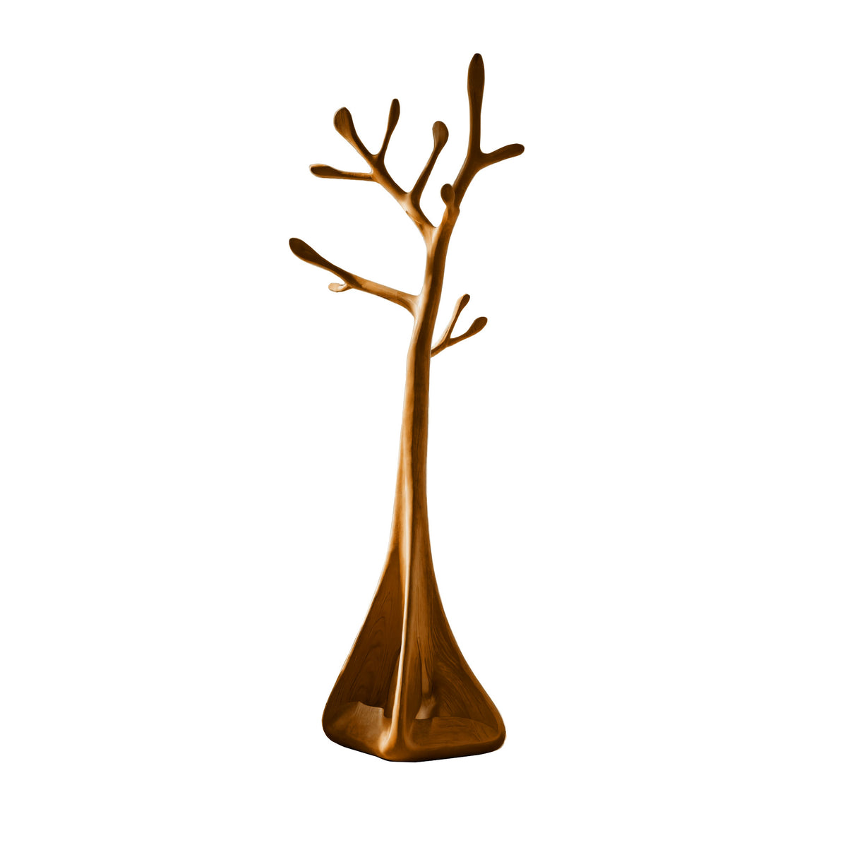 Sylvae Sculpted Solid Wood Tree Coat Rack Brown - Timberustic Tree Coat Rack