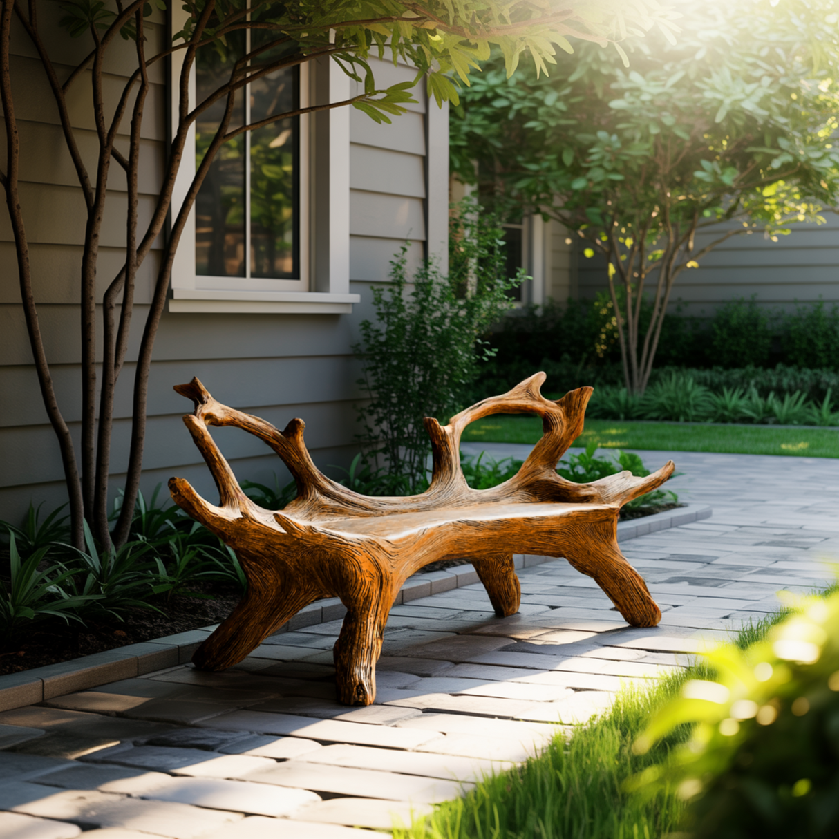 Sylvan Crest Live Edge Outdoor Bench - Timberustic Bench