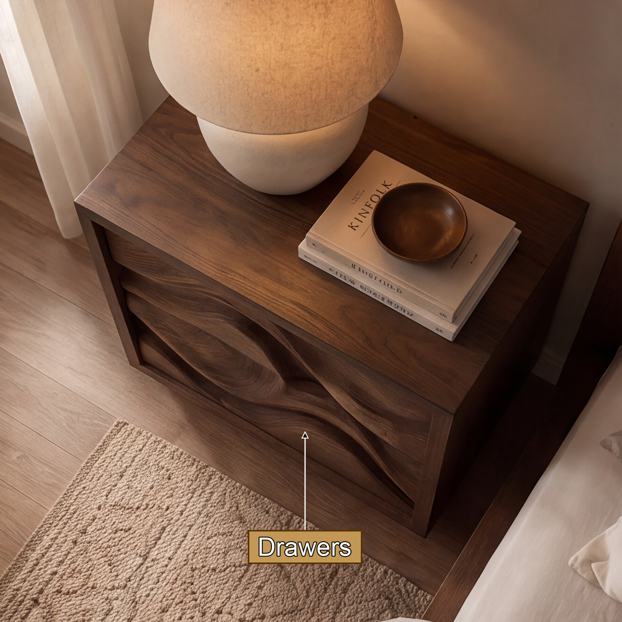 Sylvara Handcrafted Solid Wood Nightstand SPA925908 - Timberustic Nightstand