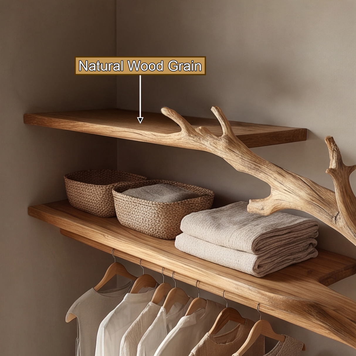 Sylvara Sculpted Solid Wood Entryway Organizer