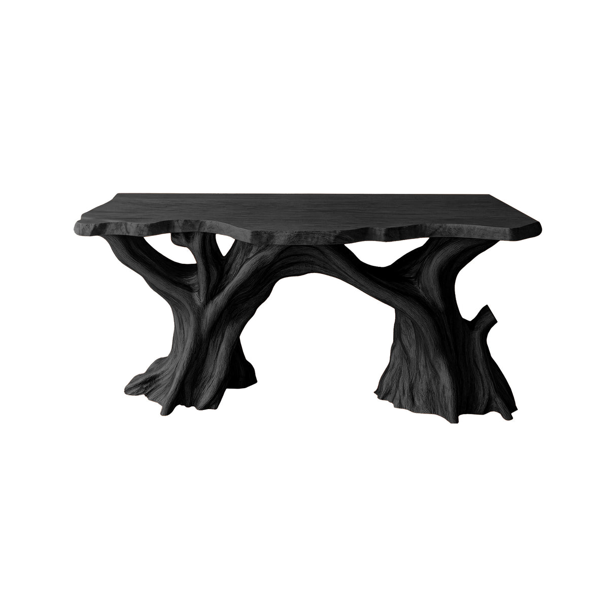 Sylvara Treeform Solid Wood Freestanding Bathroom Vanity Black - Timberustic Freestanding Bathroom Vanity