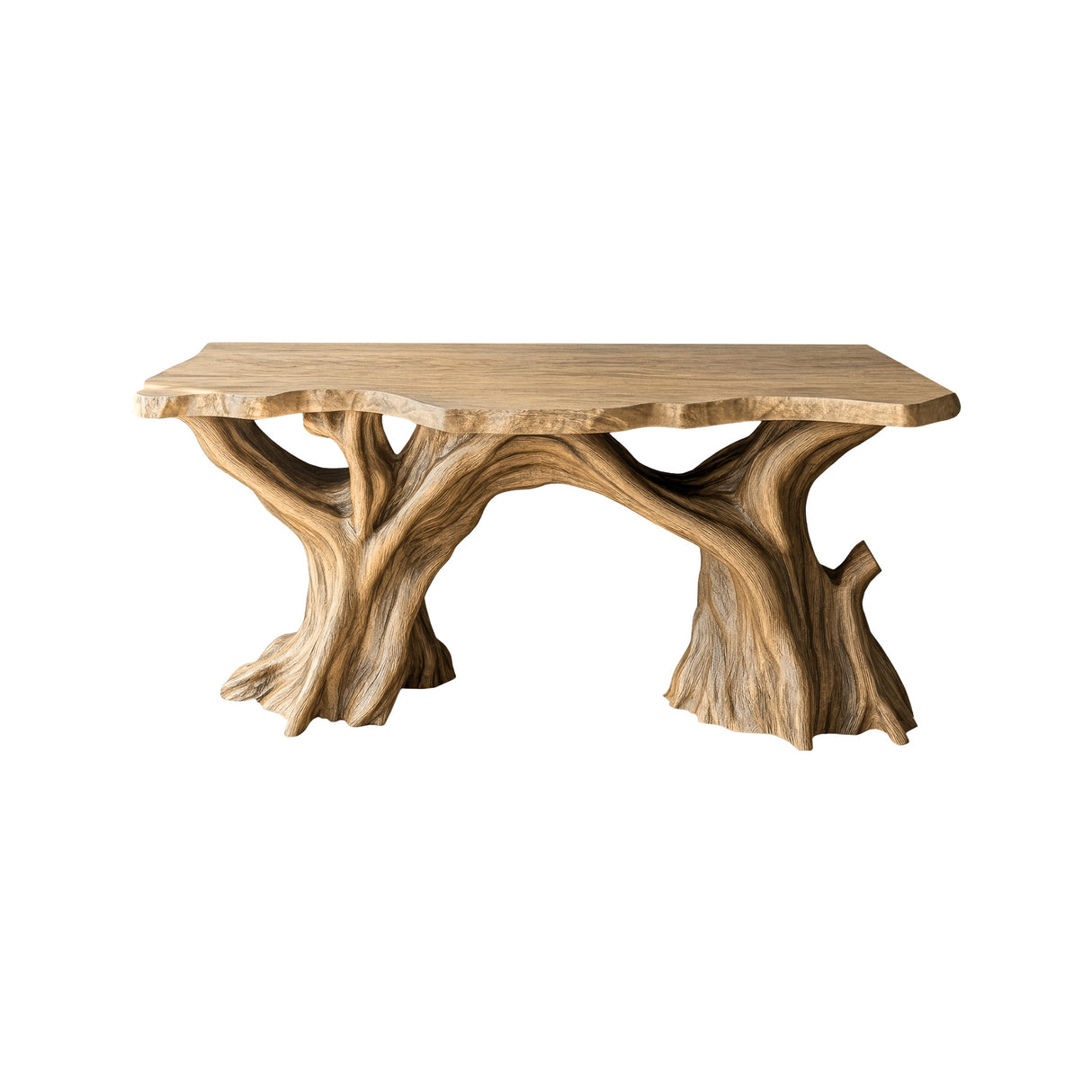 Sylvara Treeform Solid Wood Freestanding Bathroom Vanity Natural Oak - Timberustic Freestanding Bathroom Vanity