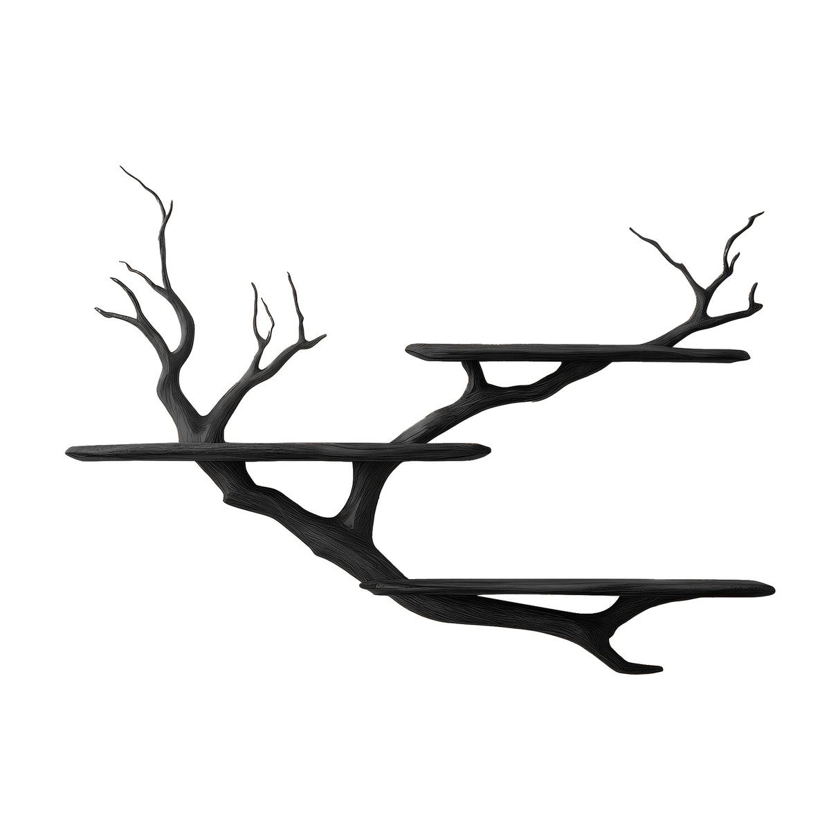 Sylvaren Handcrafted Solid Wood Floating Tree Bookshelf