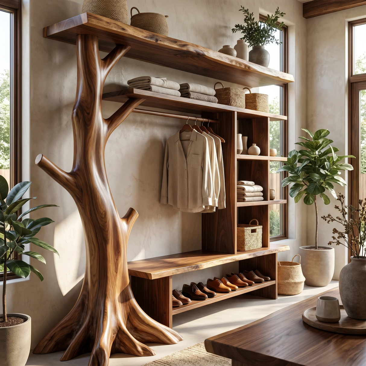 Sylvarin Solid Wood Entryway Organizer - Timberustic Entryway Organizer