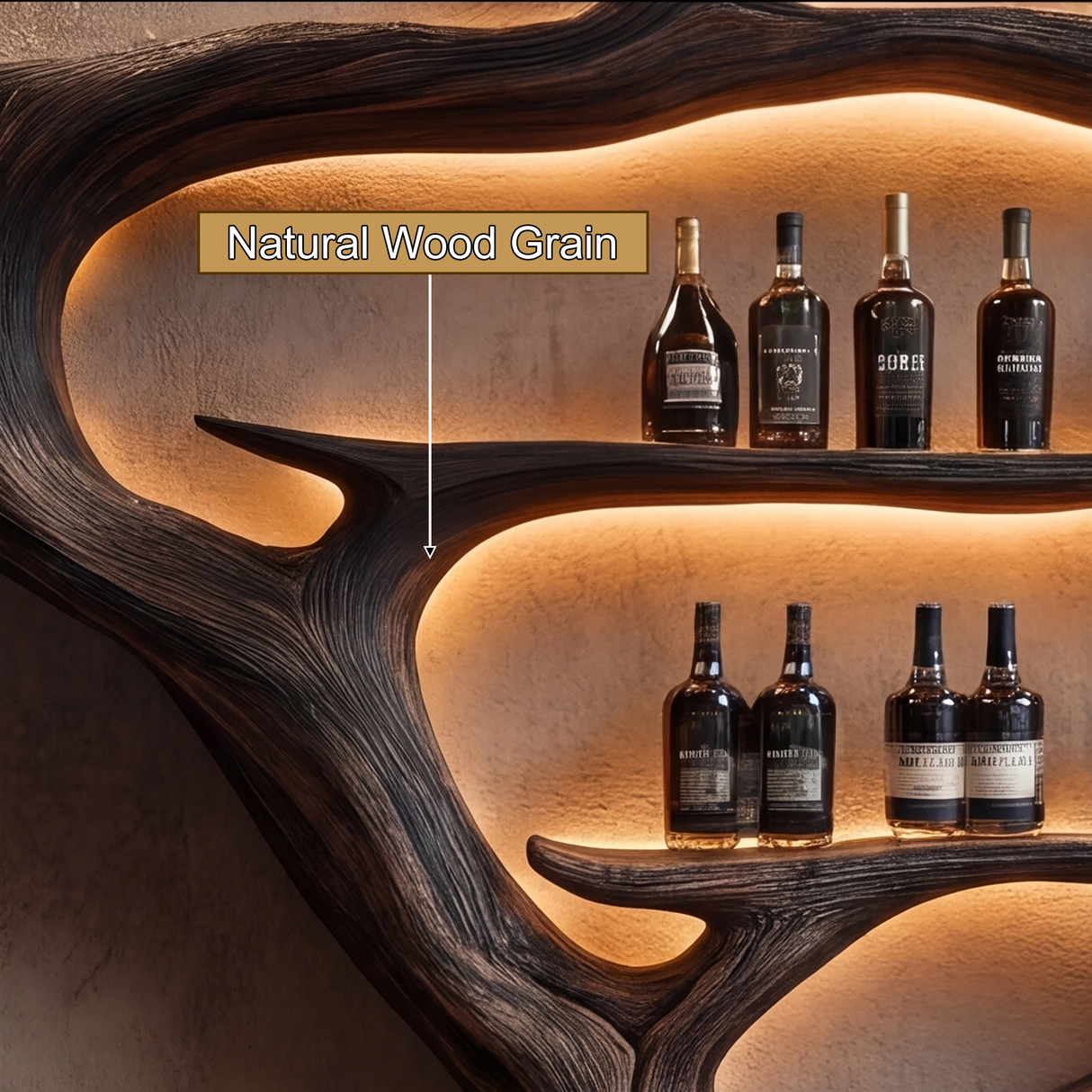 Sylvaris Illuminated Tree Wine Rack - Timberustic Tree Wine Rack
