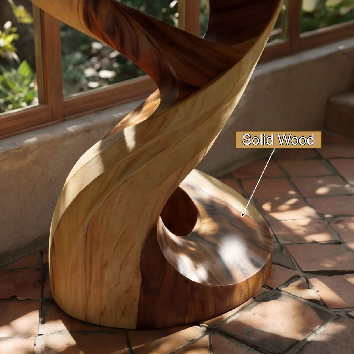 Sylvaris Sculpted Solid Wood Console Table - Timberustic Console Table